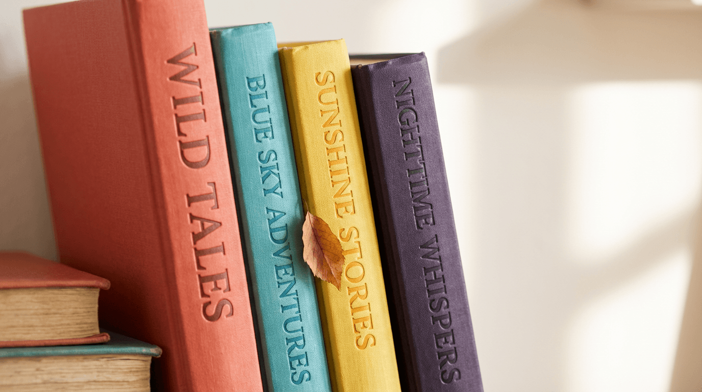 Stack of three colorful magazines