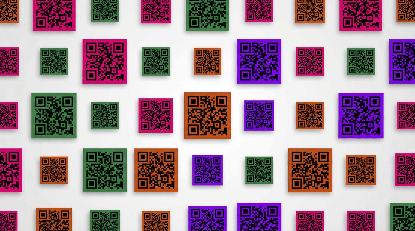Vibrant colorful abstract magazine cover design